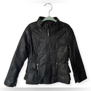 New York Yoki Faux Leather Girls Jacket
